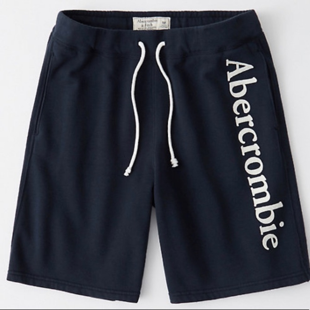 Abercrombie and Fitch Fleece Logo Shorts